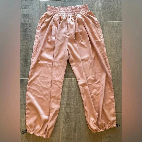 Salmon/Pink Track Pants - Picture 1 of 4